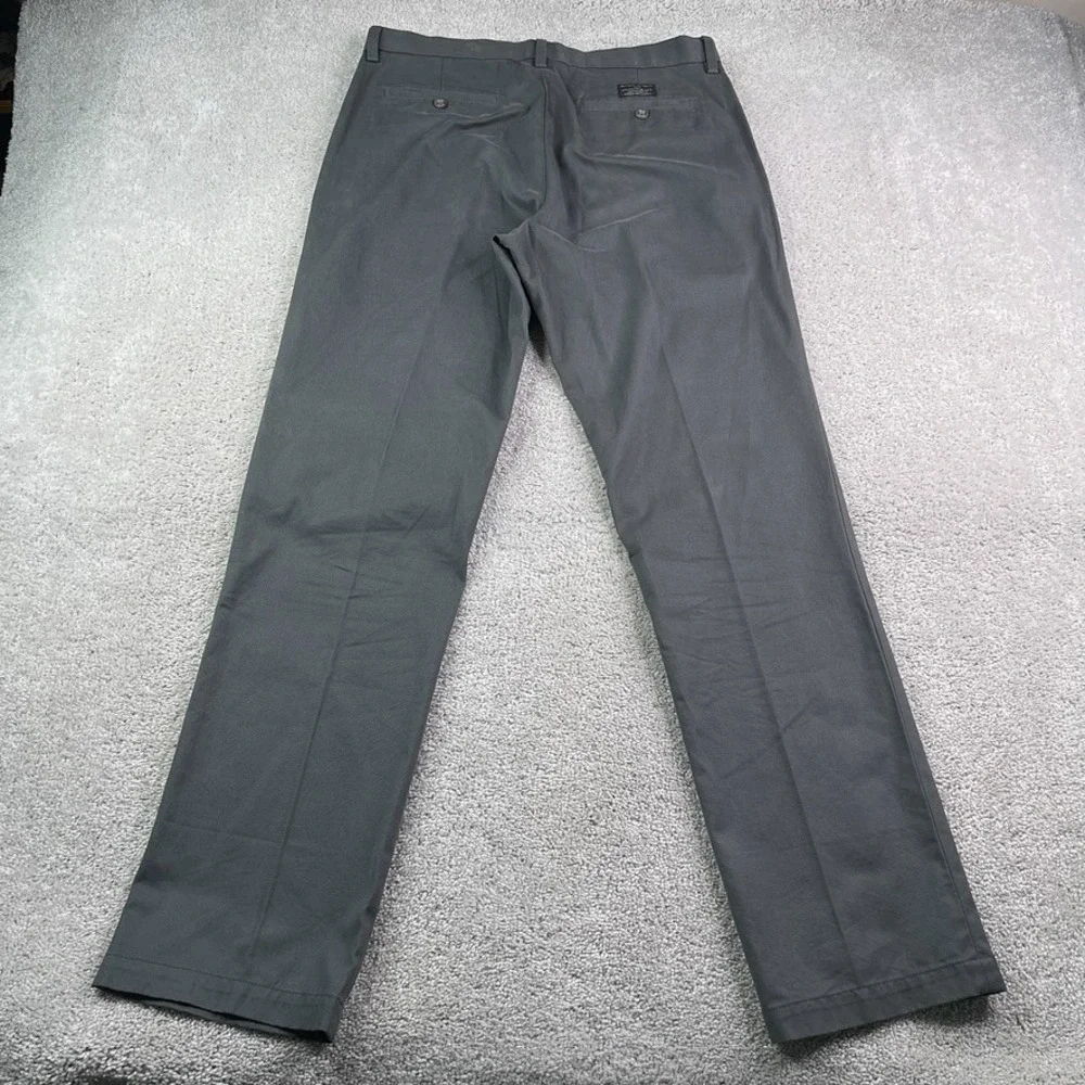 Banana Republic Pants Mens 33x34 Gray Gavin Chino Straight Leg Cotton Business